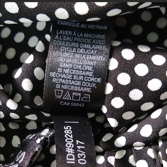 NWT EXPRESS Off Shoulder Polka Dot Shift Dress - Picture 9 of 10